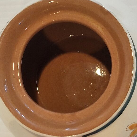 Vintage STANGL Pottery Mid Century Modern SUGAR BOWL Lid Garden Flower Trenton - Picture 9 of 13